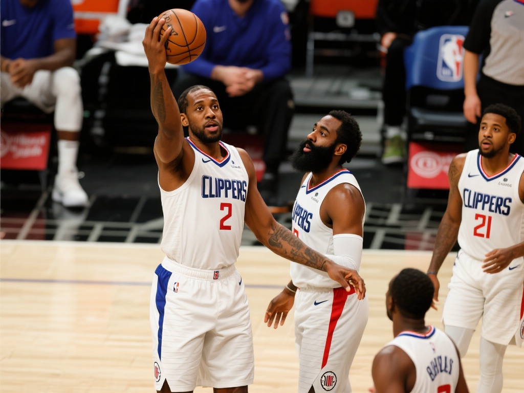 莱昂纳德两双领衔，哈登爆发助快船力克尼克斯