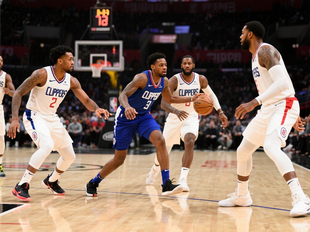 布鲁斯-布朗突破防守轻松上篮,快船开局3分钟0-4陷入被动 快船队作为一支实力强劲的队伍,拥有众多明