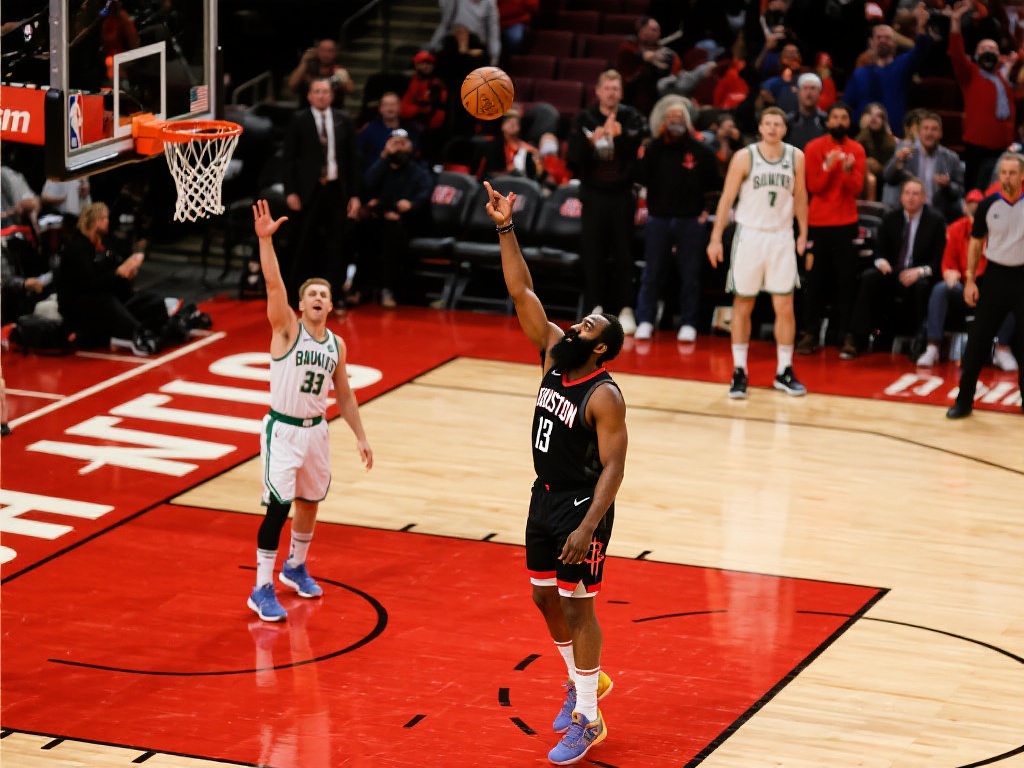 哈登罚球失手，布劳恩绝地三分逆转