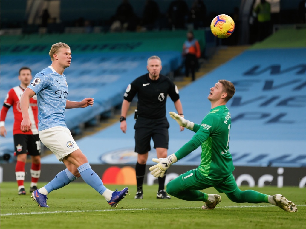 比赛中，曼城并非没有机会。尤其是在下半场