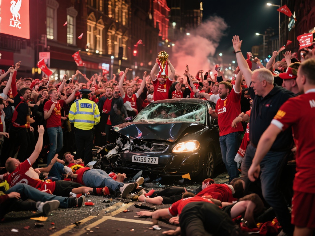 庆祝的激情与安全隐患的共存
球队的胜利